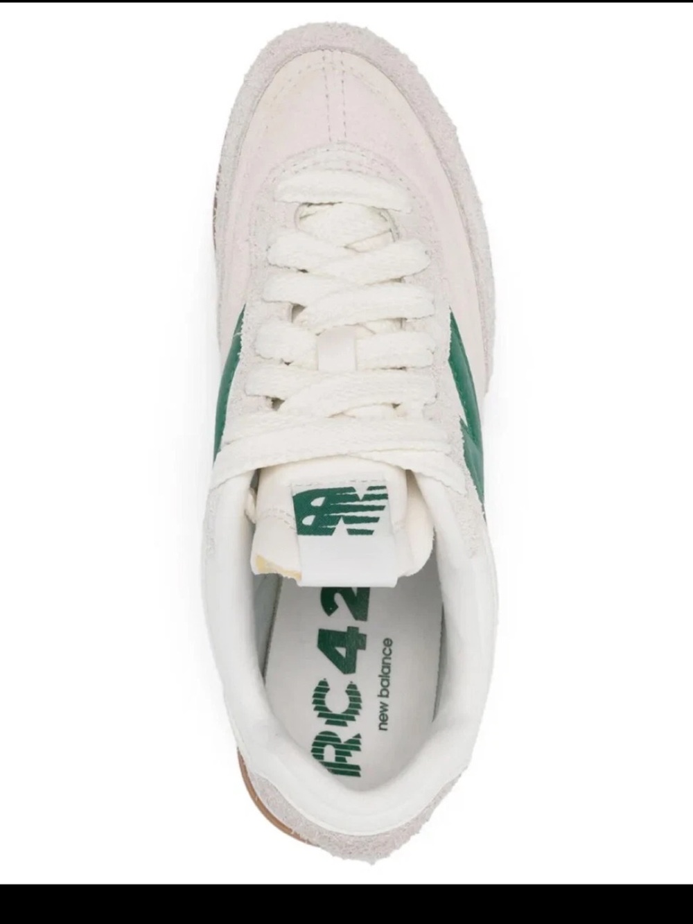 New Balance RC42 White Green Suede Sneakers Women’s Size 6.5 EU 39.5 - Picture 4 of 11